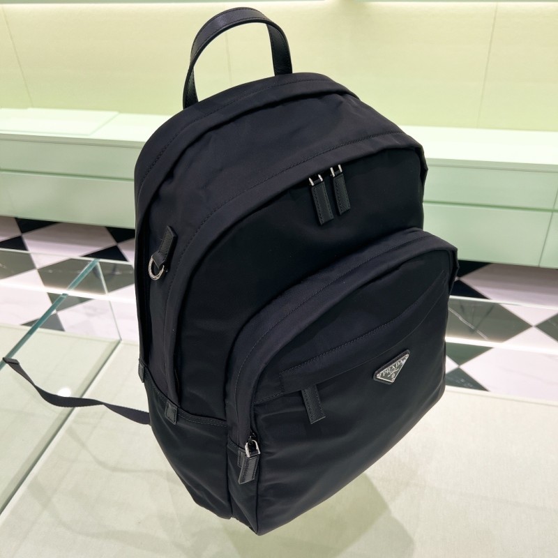 Re-Nylon and Saffiano leather backpack“43.5*31*20CM”-089=