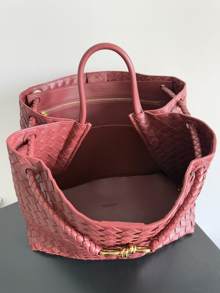Andiamo Large Intrecciato Leather Tote“45*34*22CM”-0542=
