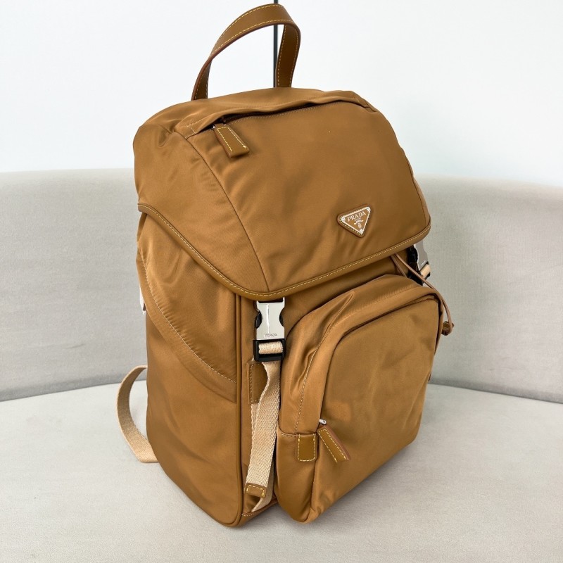 Re-Nylon and Saffiano leather backpack“45*27*17CM”-089=