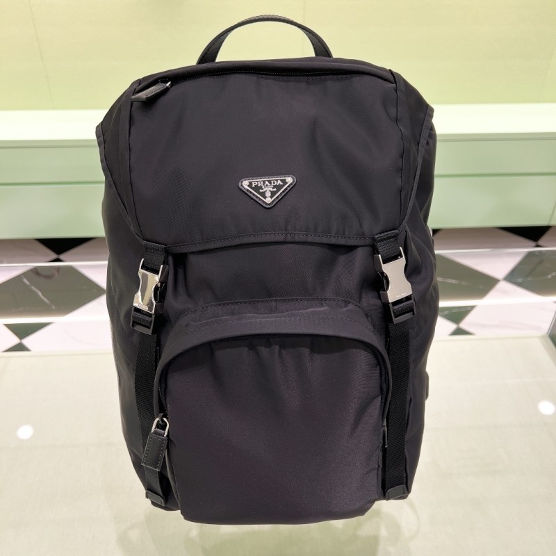 Re-Nylon And Saffiano Leather Backpack“45*27*17CM”-089=