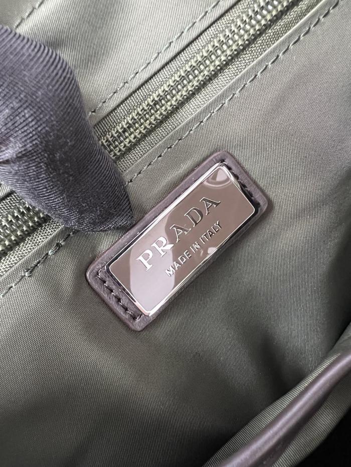 Re-Nylon and Saffiano leather backpack“45*27*17CM”-089=