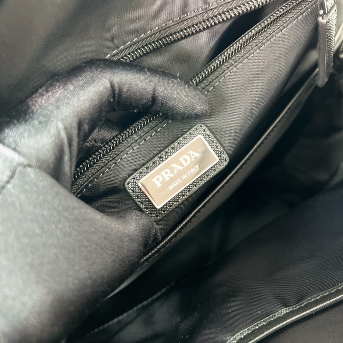 Re-Nylon And Saffiano Leather Backpack“39*30*17CM”-089=