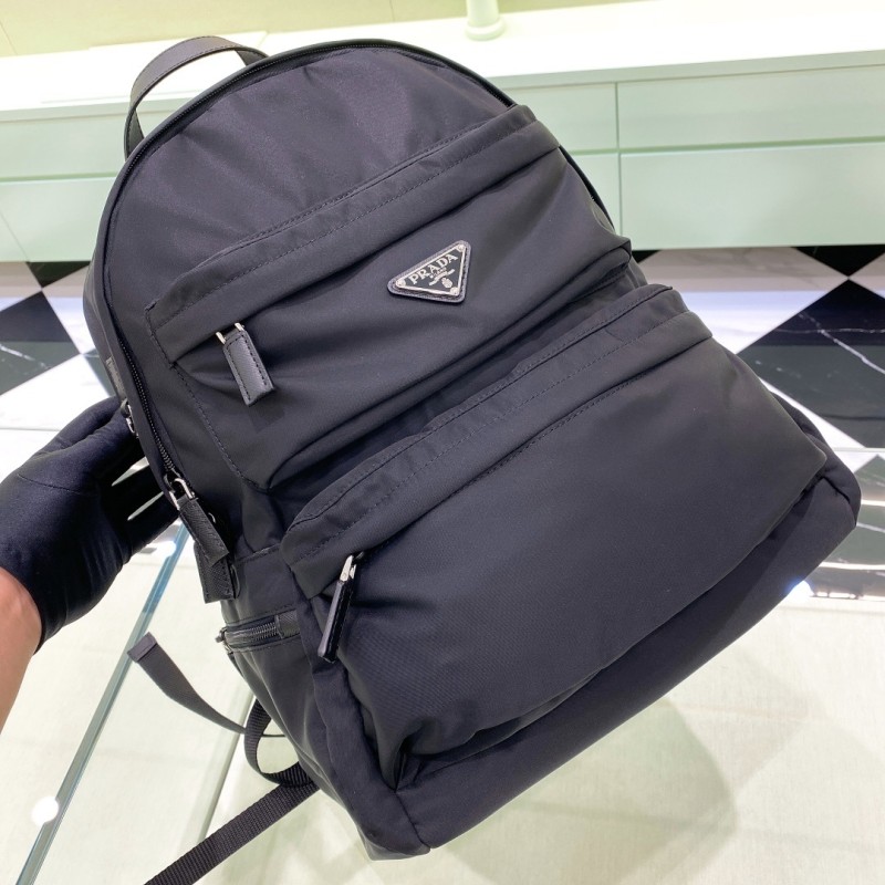 Re-Nylon And Saffiano Leather Backpack“40*29*17CM”-089=