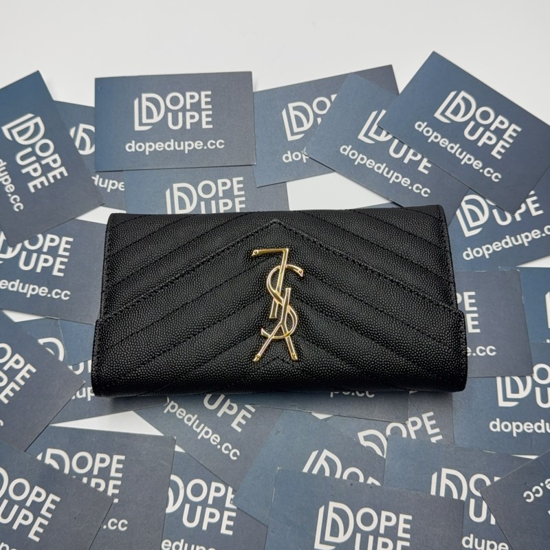 CASSANDRE MATELASSé Large Flap Wallet in Grain de Poudre Leather“19*11*3CM”-083