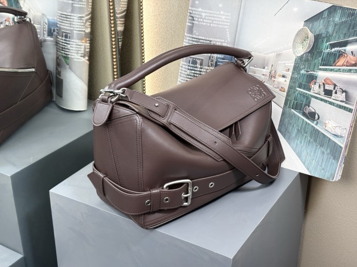 Large Puzzle Biker bag in shiny calfskin“33*21.5*14.7CM”-089