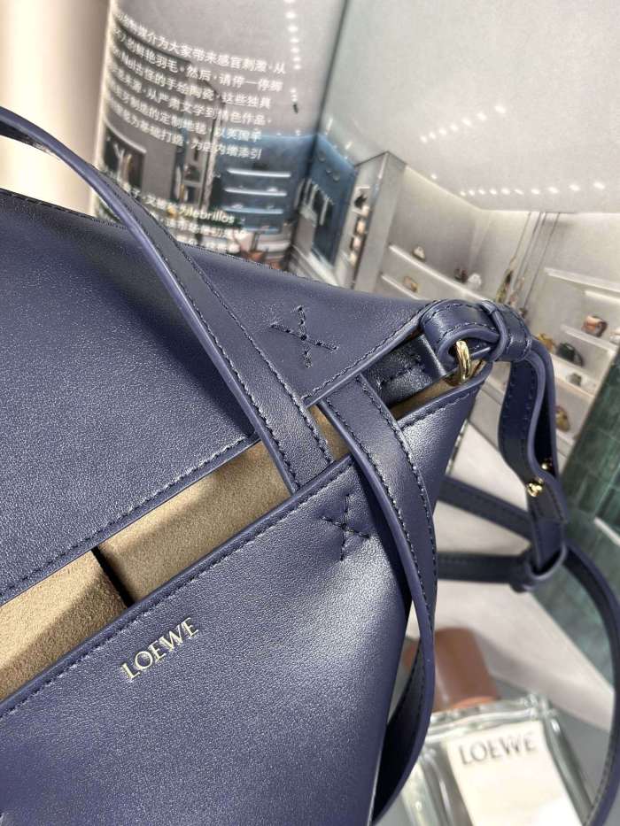 Mini Puzzle Fold tote in shiny calfskin“20*16.5*9.5CM”-085=