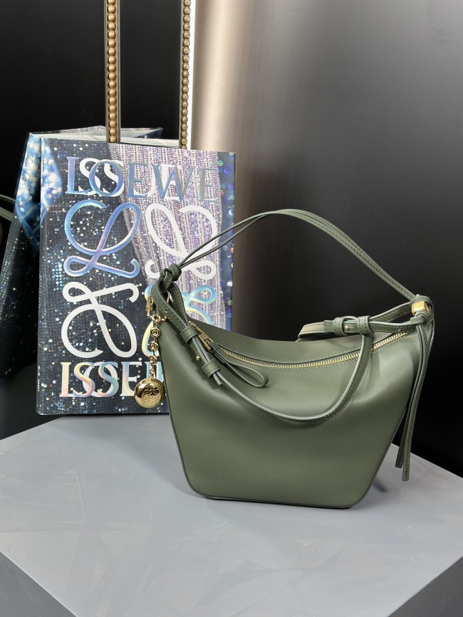 Mini Hammock hobo in classic calfskin“28*17*9.5CM”-006=