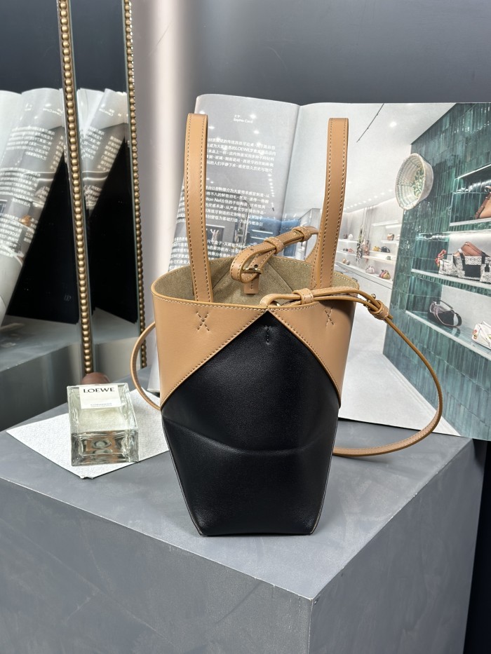 Mini Puzzle Fold tote in nappa calfskin“20*16.5*9.5CM”-085=