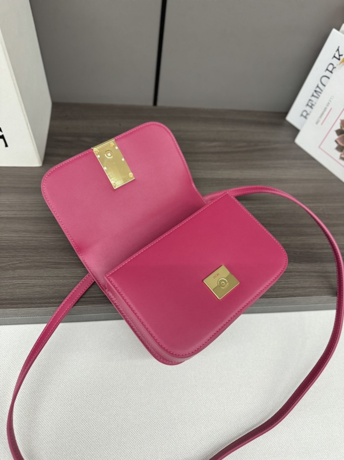 Goya Small Leather Shoulder Bag“19*13*6CM”-086=