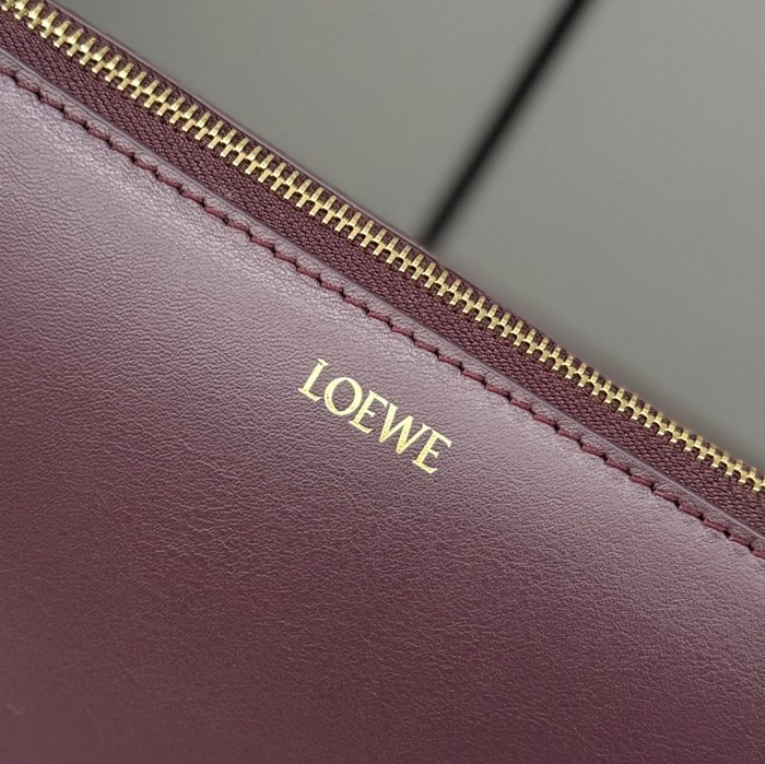 Knot T Pouch In Shiny Nappa Calfskin“22.5*15.5*5.5CM”-063=