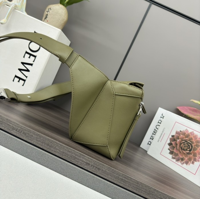Puzzle Bumbag In Classic Calfskin“17.5*11.5*7.5CM”-087=