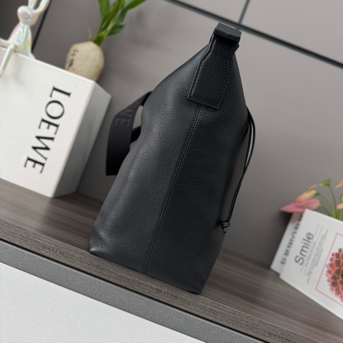 Cubi crossbody bag in supple smooth calfskin and jacquard“44*30*18CM”-068=