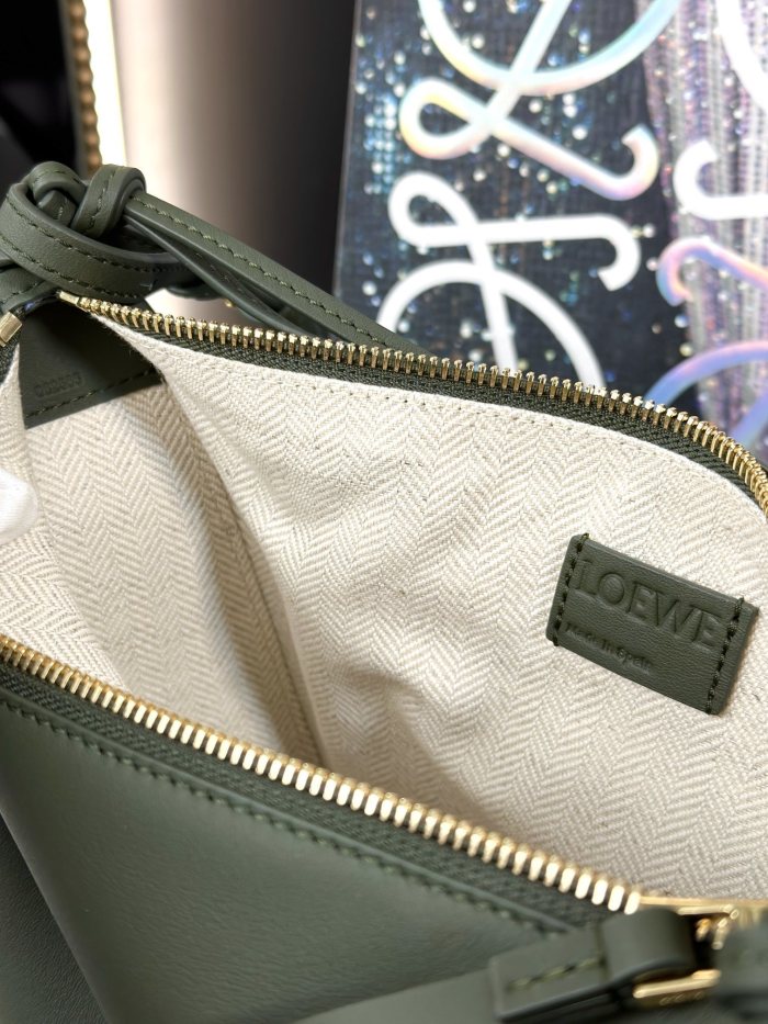 Mini Hammock hobo in classic calfskin“28*17*9.5CM”-006=