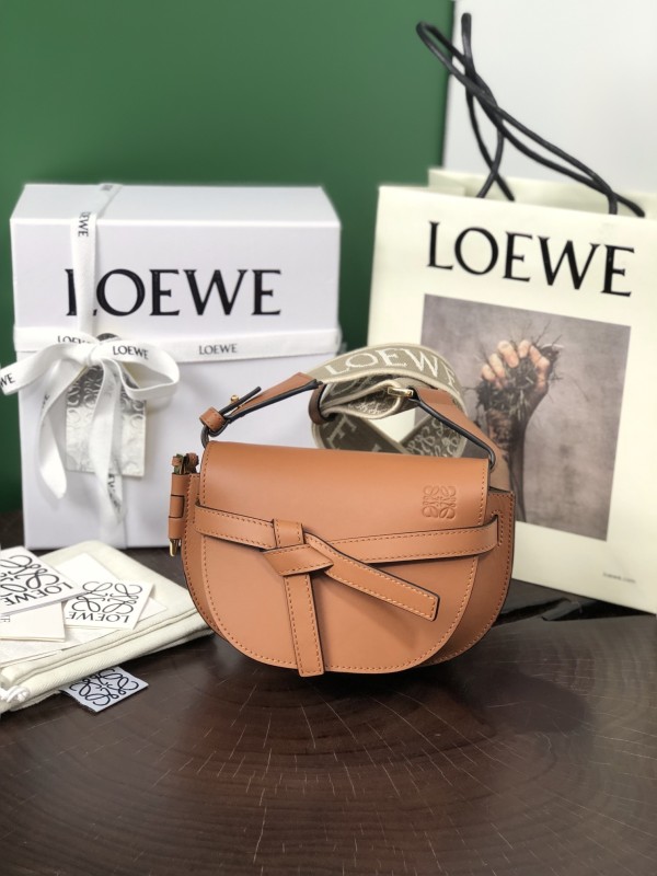Mini Gate Dual bag in soft calfskin and jacquard“15*12.5*9CM”-055=