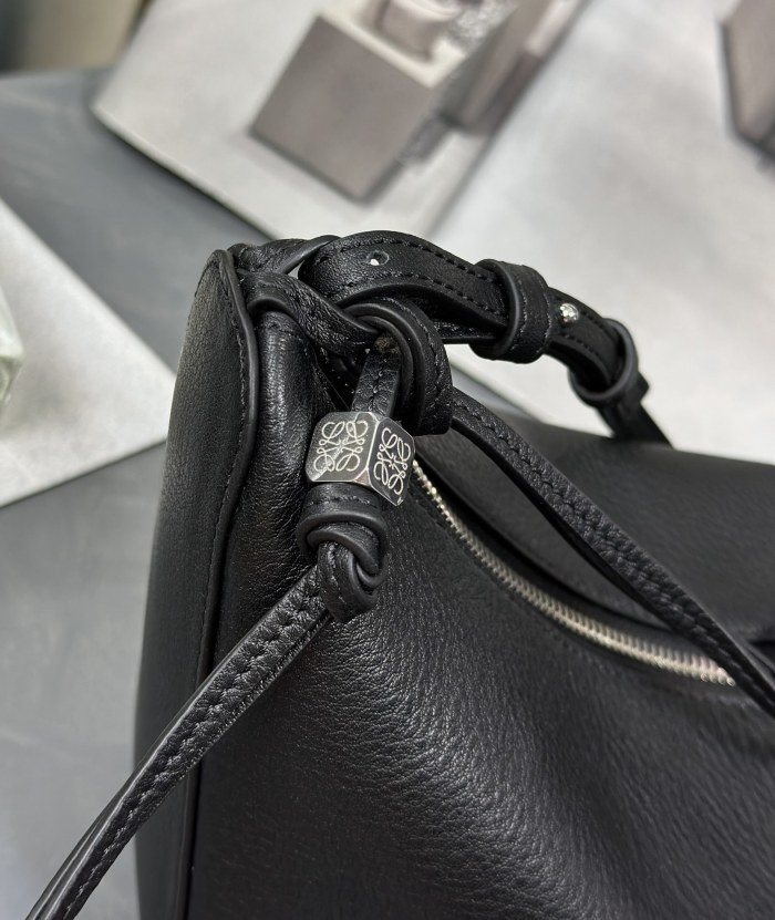 Mini Hammock hobo in classic calfskin“28*17*9.5CM”-006=