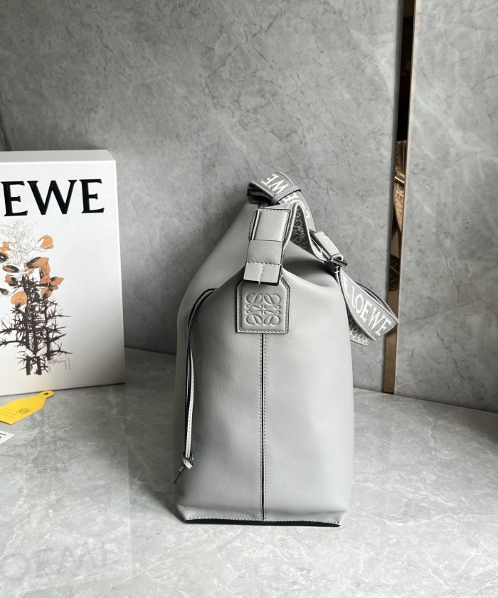 Cubi crossbody bag in supple smooth calfskin and jacquard“44*30*18CM”-068=