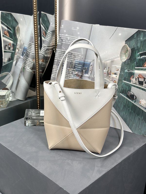 Mini Puzzle Fold tote in nappa calfskin“20*16.5*9.5CM”-085=