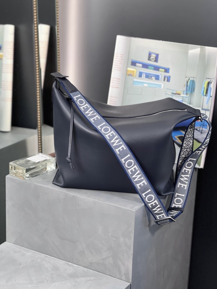 Cubi crossbody bag in supple smooth calfskin and jacquard“43*29*13.5CM”-007=