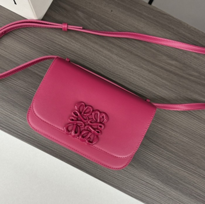 Goya Small Leather Shoulder Bag“19*13*6CM”-086=