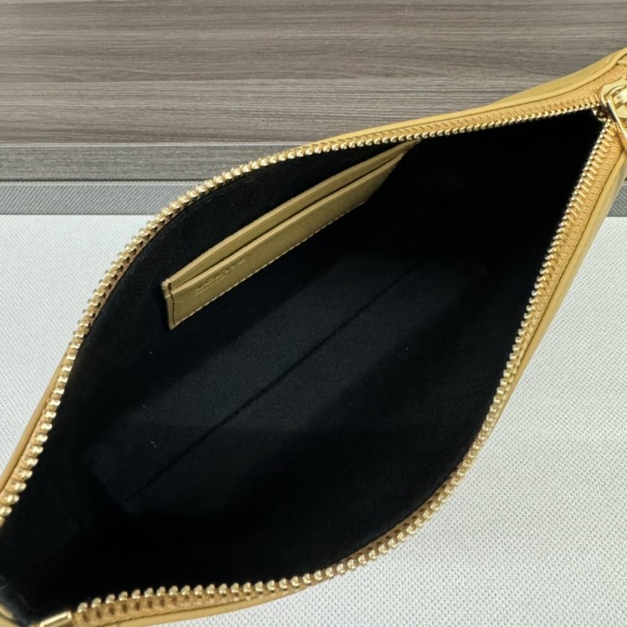 Knot T Pouch In Shiny Nappa Calfskin“22.5*15.5*5.5CM”-063=