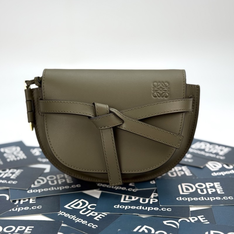 Mini Gate Dual Bag In Soft Calfskin And Jacquard“21*12.5*9.5CM”-007
