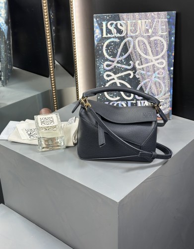 Mini Puzzle Edge bag in soft grained calfskin“18*12.5*8CM”-085=