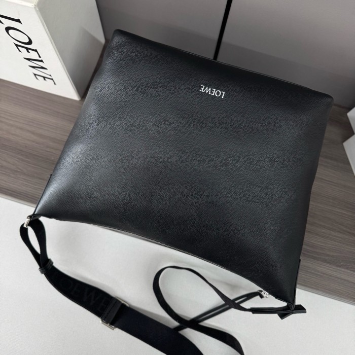 Cubi crossbody bag in supple smooth calfskin and jacquard“44*30*18CM”-068=