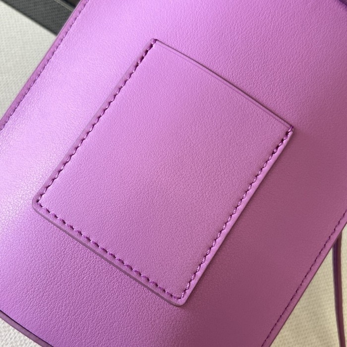 Pebble Dice Pocket In Classic Calfskin“21*15*5CM”-085=
