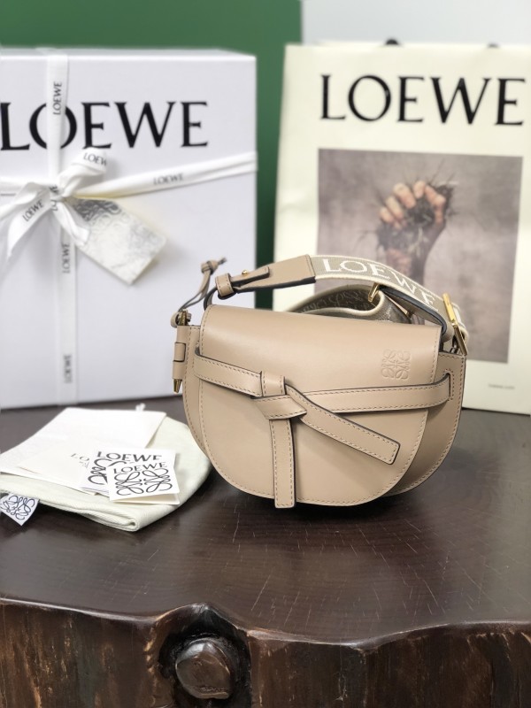 Mini Gate Dual bag in soft calfskin and jacquard“15*12.5*9CM”-055=