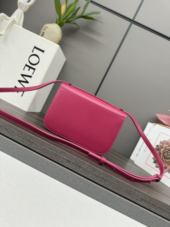 Goya Small Leather Shoulder Bag“19*13*6CM”-086=