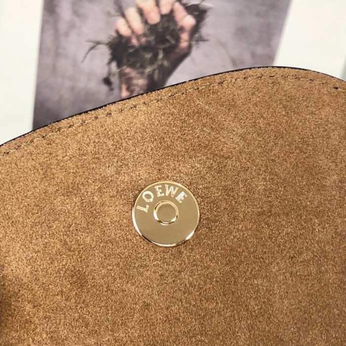 Mini Gate Dual bag in soft calfskin and jacquard“15*12.5*9CM”-055=