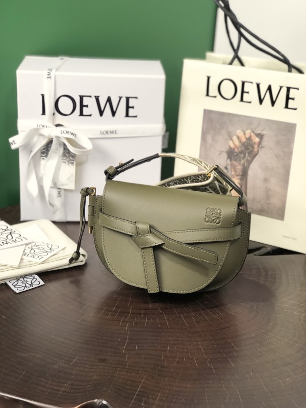 Mini Gate Dual bag in soft calfskin and jacquard“15*12.5*9CM”-055=