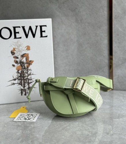 Mini Gate Dual Bag In Soft Calfskin And Jacquard“21*12.5*9.5CM”-007=
