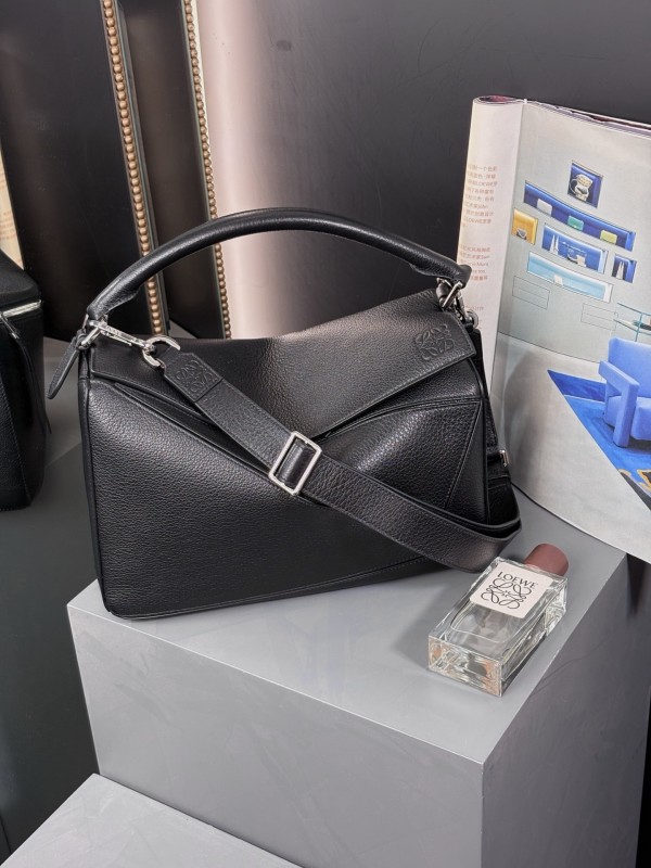 Large Puzzle bag in supple grained deerskin“32.5*23.5*14.5CM”-078=