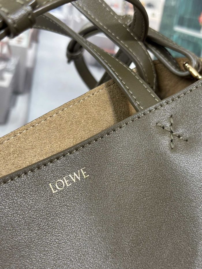 Mini Puzzle Fold tote in shiny calfskin“20*16.5*9.5CM”-085=