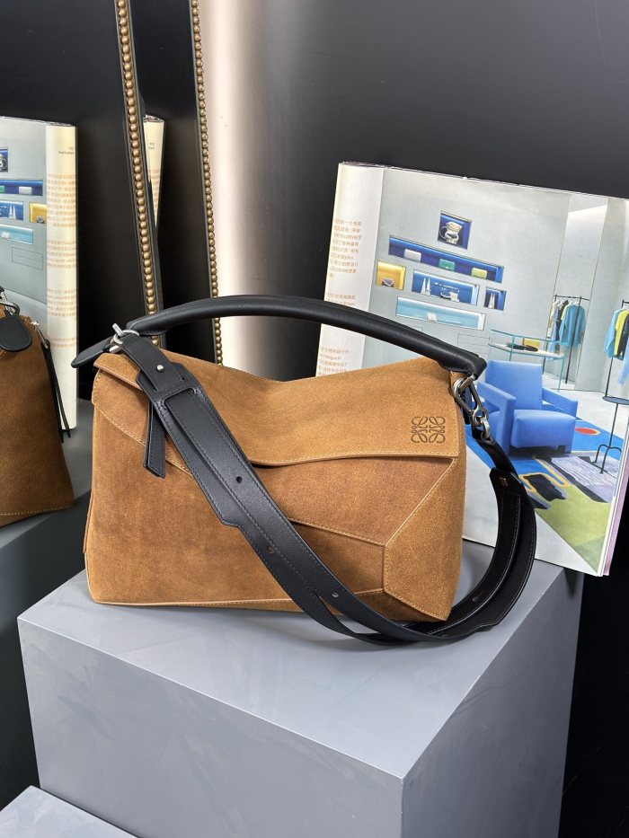 Large Puzzle Edge bag in classic calfskin“33*21.5*14.7CM”-008=