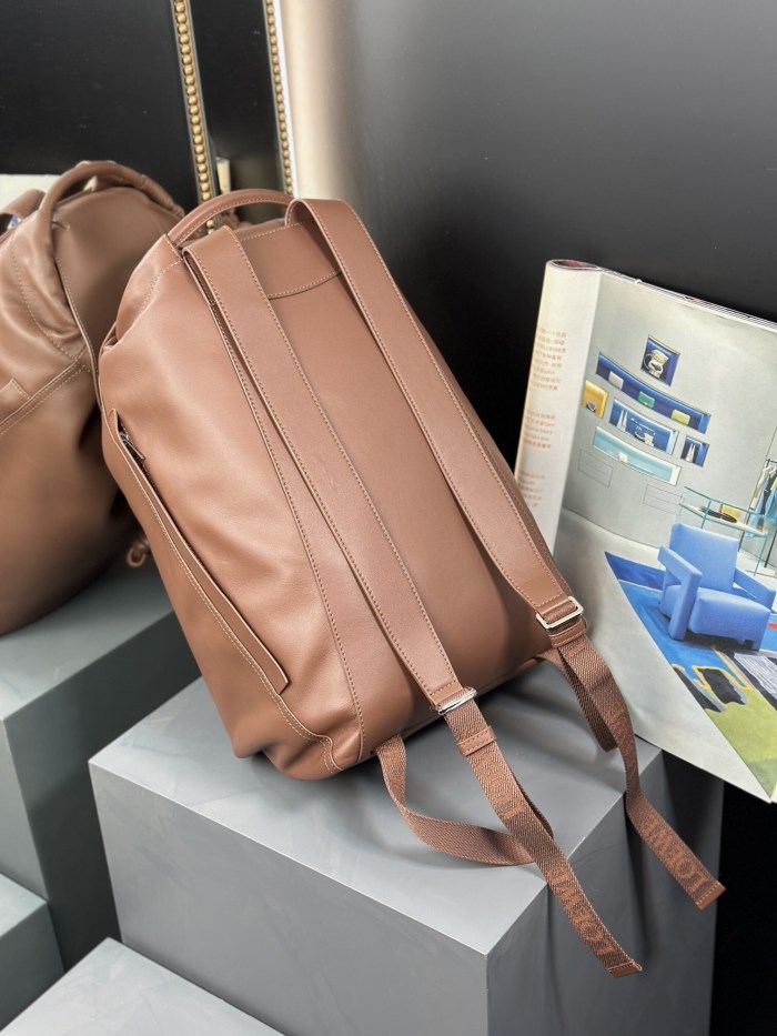Flamenco backpack in shiny supple calfskin“40*36*16CM”-0501=