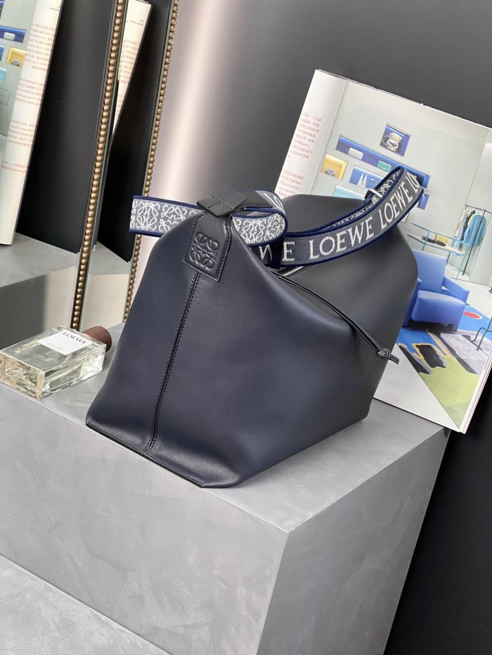 Cubi crossbody bag in supple smooth calfskin and jacquard“43*29*13.5CM”-007=