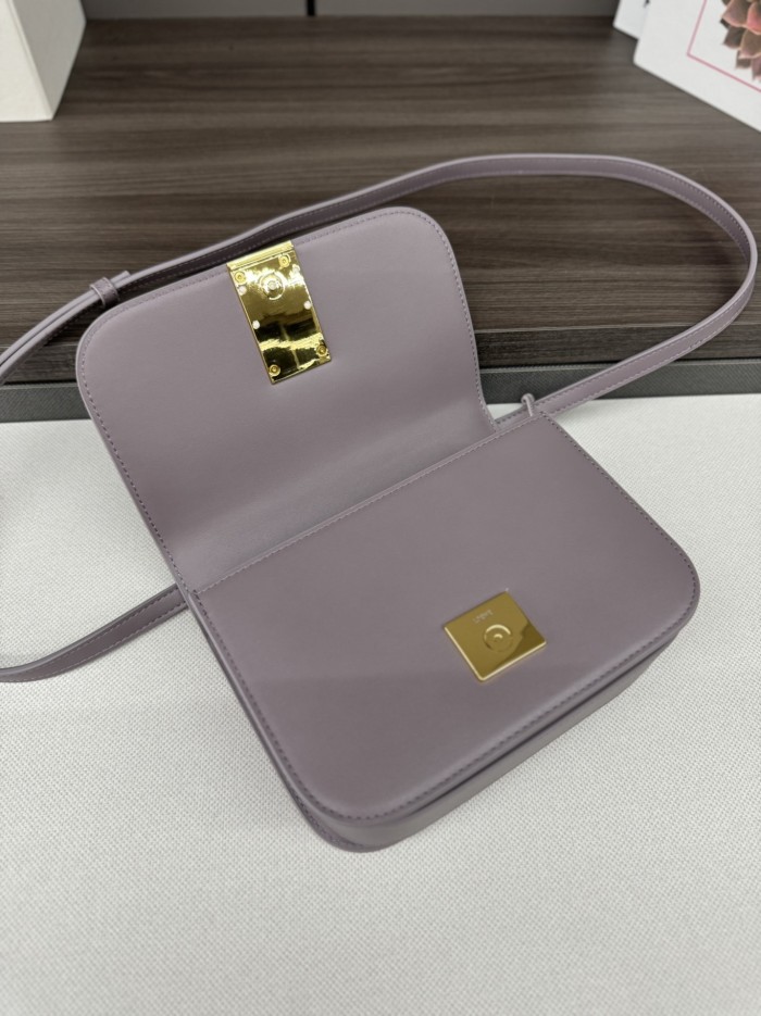 Goya Small Leather Shoulder Bag“19*13*6CM”-086=