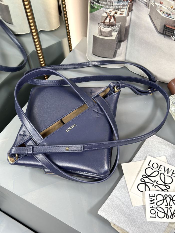 Mini Puzzle Fold tote in shiny calfskin“20*16.5*9.5CM”-085=