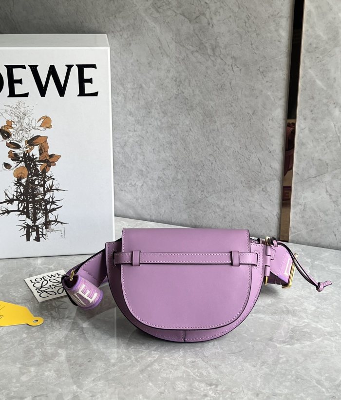 Mini Gate Dual Bag In Soft Calfskin And Jacquard“21*12.5*9.5CM”-007=