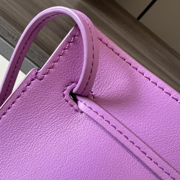 Pebble Dice Pocket In Classic Calfskin“21*15*5CM”-085=