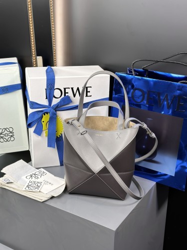 Mini Puzzle Fold tote in nappa calfskin“20*16.5*9.5CM”-085=