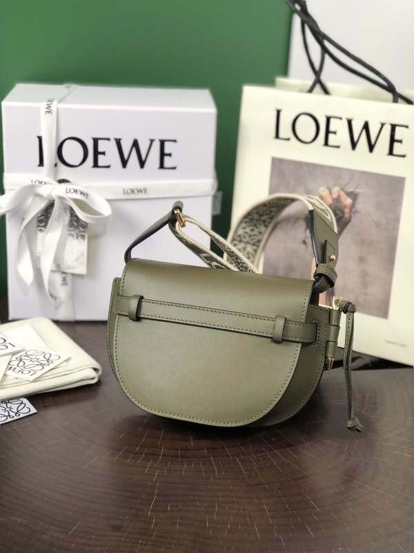 Mini Gate Dual bag in soft calfskin and jacquard“15*12.5*9CM”-055=
