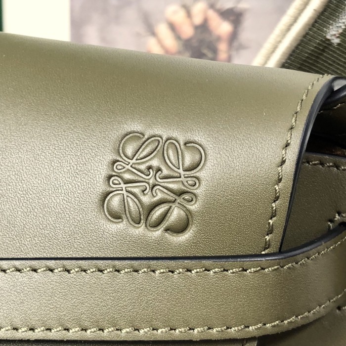 Mini Gate Dual bag in soft calfskin and jacquard“15*12.5*9CM”-055=