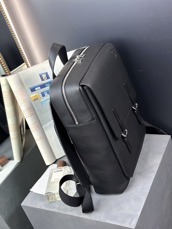 Military backpack in soft grained calfskin“38*29*12CM”-059=