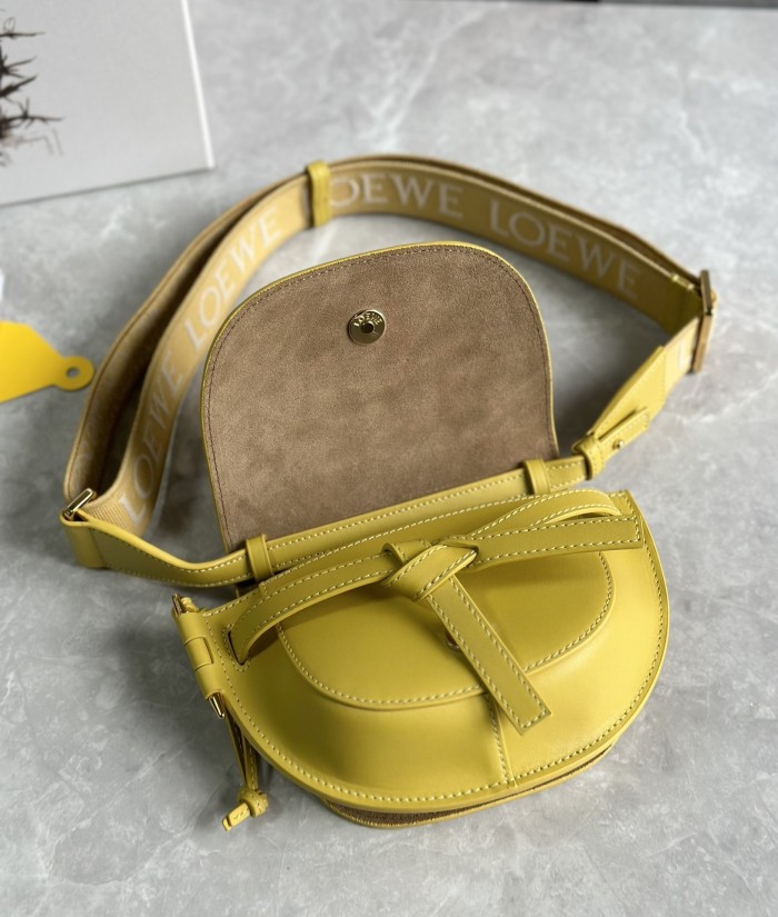 Mini Gate Dual Bag In Soft Calfskin And Jacquard“21*12.5*9.5CM”-007=