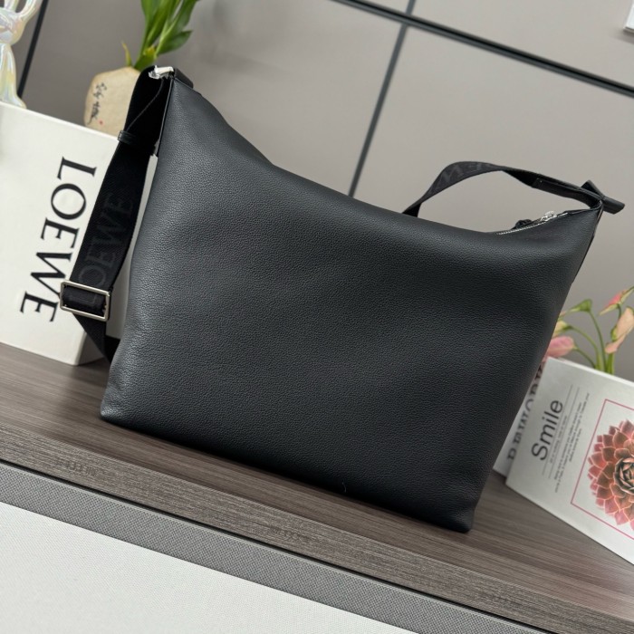 Cubi crossbody bag in supple smooth calfskin and jacquard“44*30*18CM”-068=