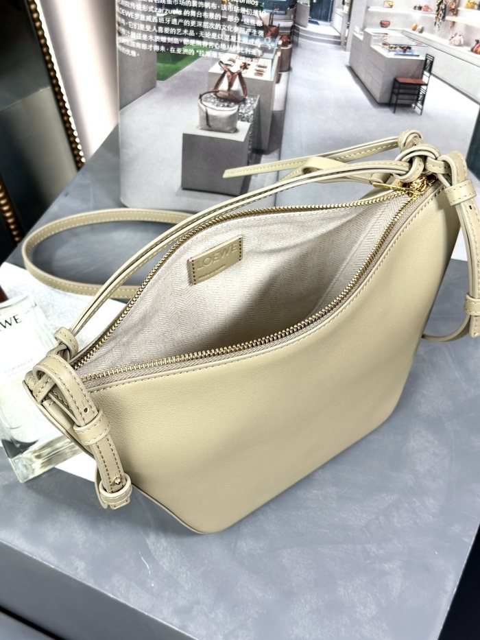 Mini Hammock hobo in classic calfskin“28*17*9.5CM”-006=