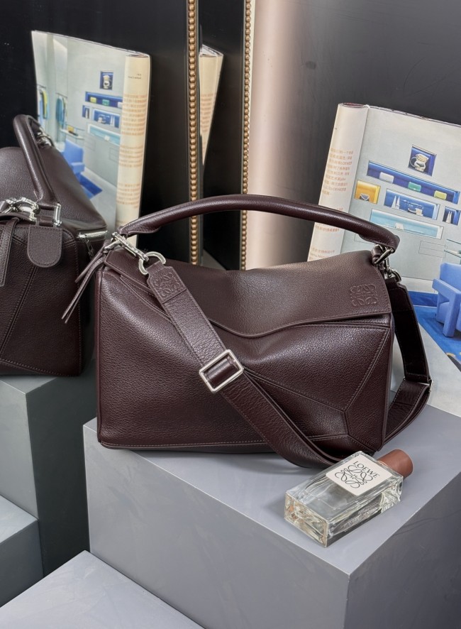 Large Puzzle bag in supple grained deerskin“32.5*23.5*14.5CM”-078=